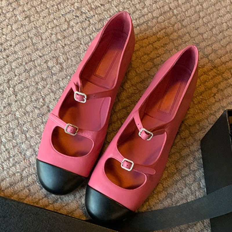 Women'S Fashion Brand Shoes - Eleganckie baleriny Mary Jane damskie z