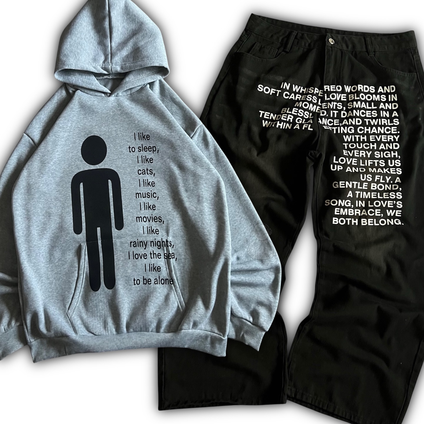 Women'S Fashion Hoodie - Amerykańskie dżinsy z wzorami, bluzy z