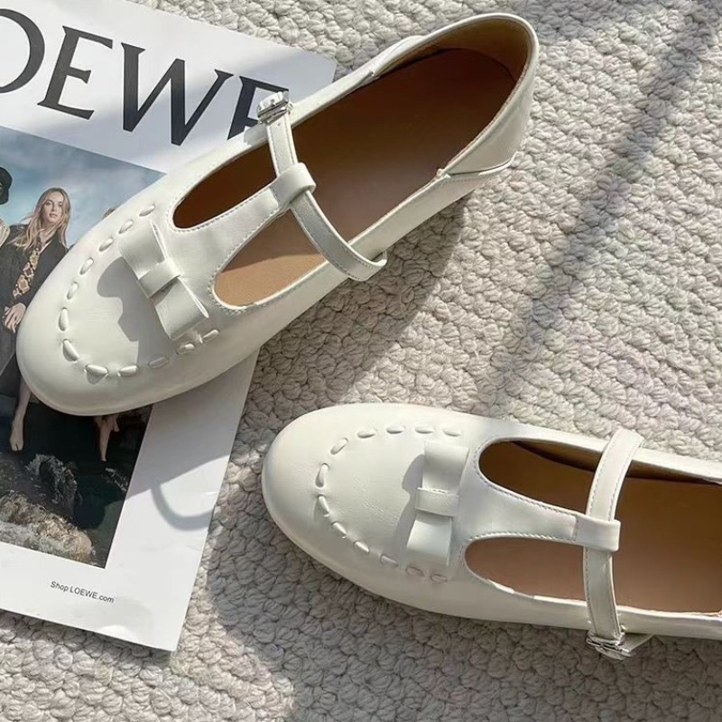 Women'S Fashion For 2025 - Nowe francuskie sznurowane baleriny Mary Jane