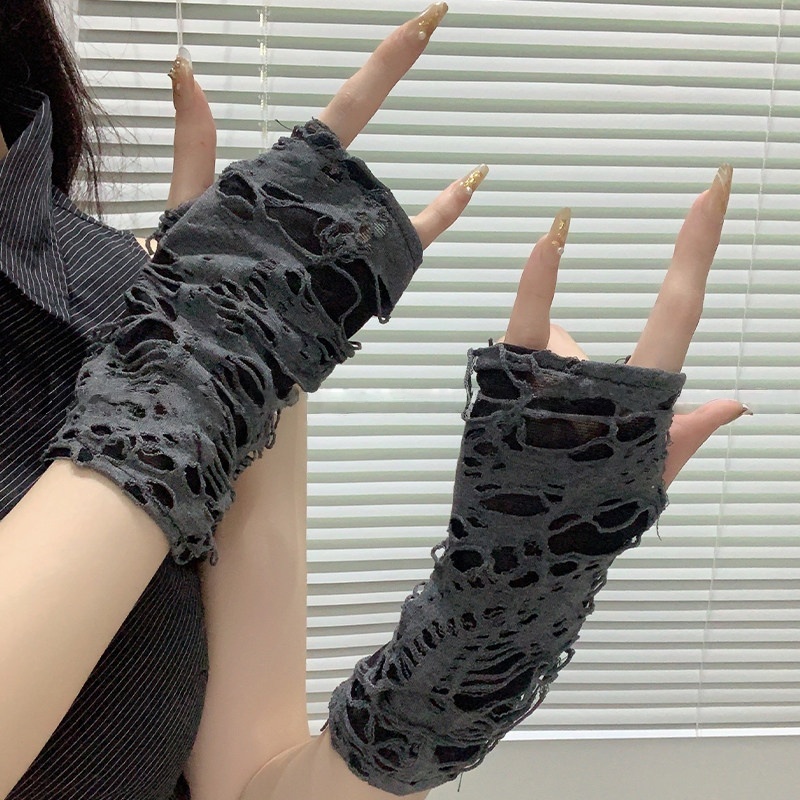 Women Fashion Gloves - Rękawki ochronne na ramiona z siateczki