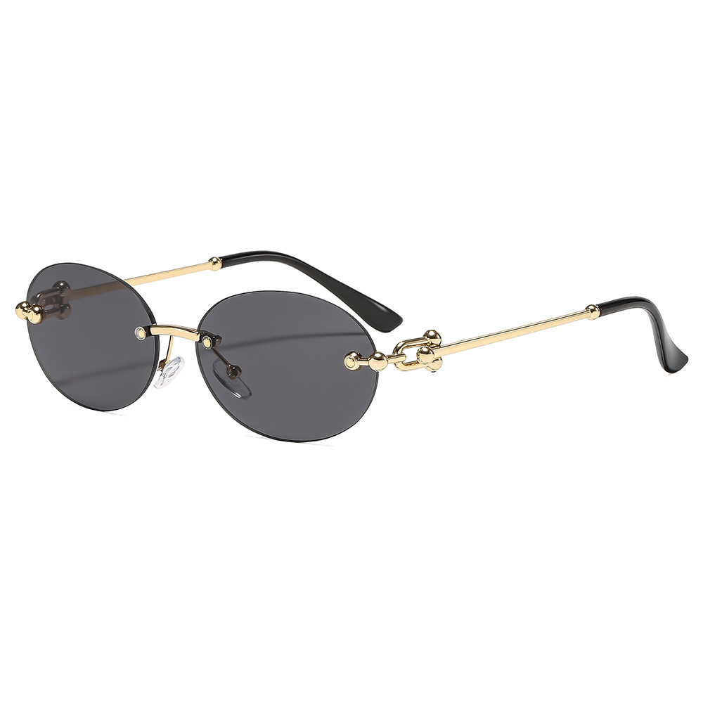 Women'S Fashion Reading Glasses - Nowe Metalowe Bezramkowe Owalne Damskie Okulary