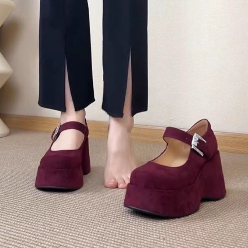 Women'S Fashion Korea - Grube Platformy Mary Jane Damskie Sandały