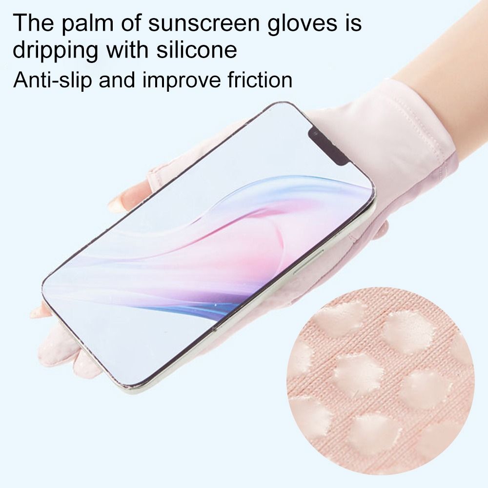 Women Fashion Gloves - Modne rękawiczki z jedwabiu lodowego chroniące