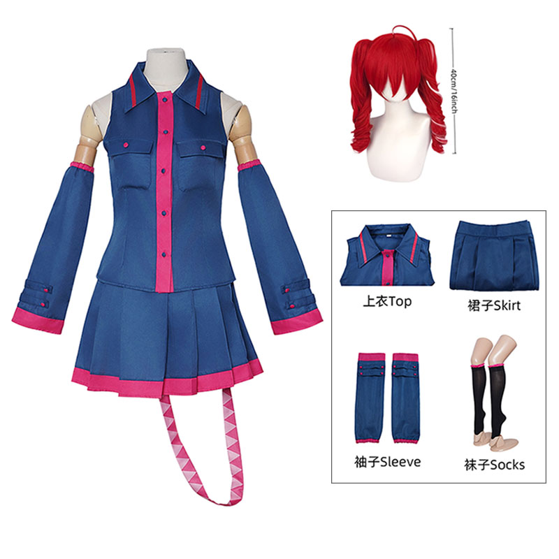 Women'S Fashion Korea - Anime Kasane Teto Cosplay Strój Modny