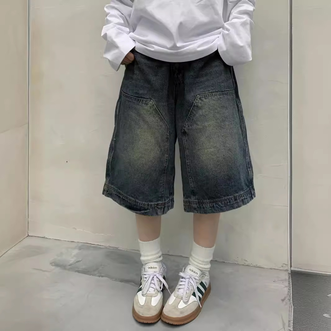 Denim Shorts Women - Damskie szorty jeansowe Y2K vintage baggy,