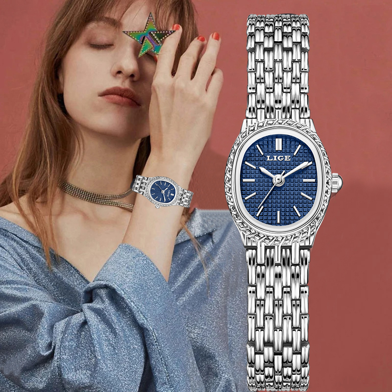 Women Fashion Simple - Zegarek damski LIGE, luksusowy, kwarcowy, elegancki,