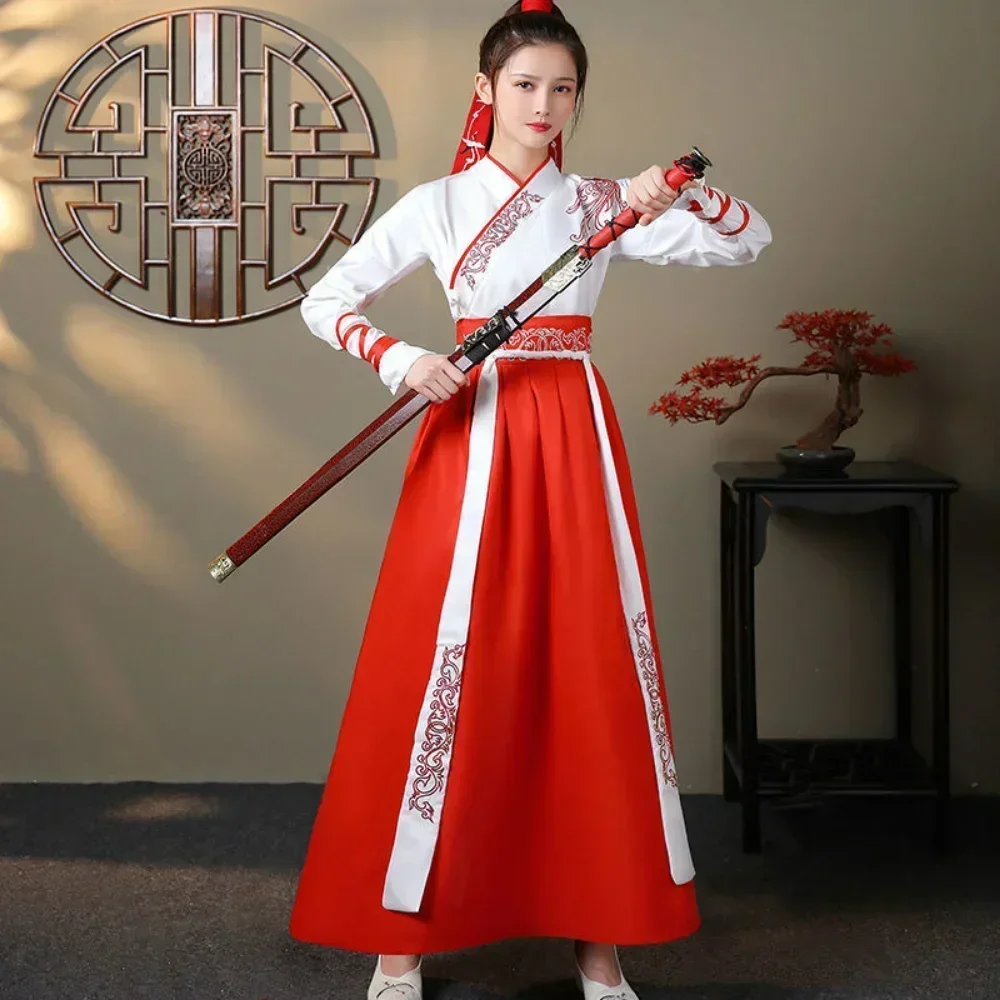 Women'S Fashion Leggings - Nowoczesny damski zestaw Hanfu: top i
