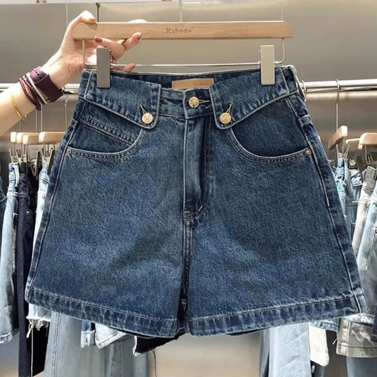 Denim Shorts Women - Damskie niszowe, designerskie szorty jeansowe z