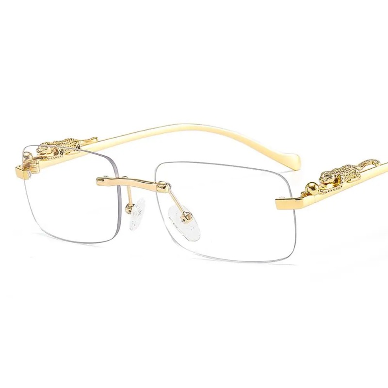 Women'S Fashion Reading Glasses - Okulary przeciwsłoneczne kwadratowe bez oprawek damskie