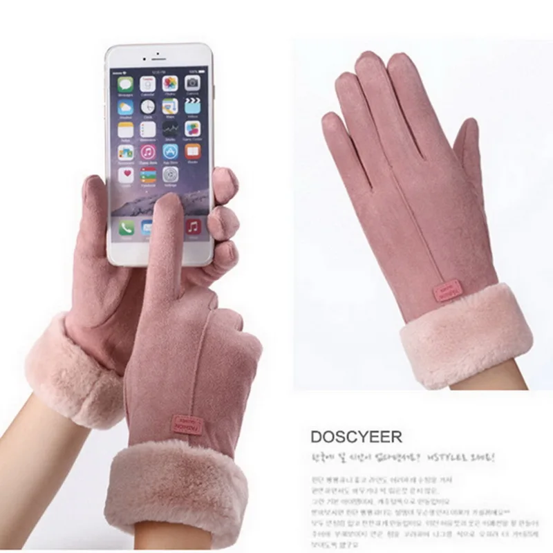 Damskie zimowe grube pluszowe  – Women Fashion Gloves recenzja i cena
