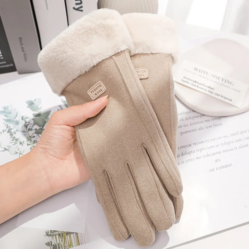 Damskie zimowe grube pluszowe  – Women Fashion Gloves recenzja i cena