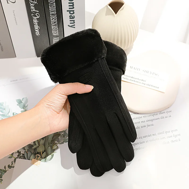 Damskie zimowe grube pluszowe  – Women Fashion Gloves recenzja i cena
