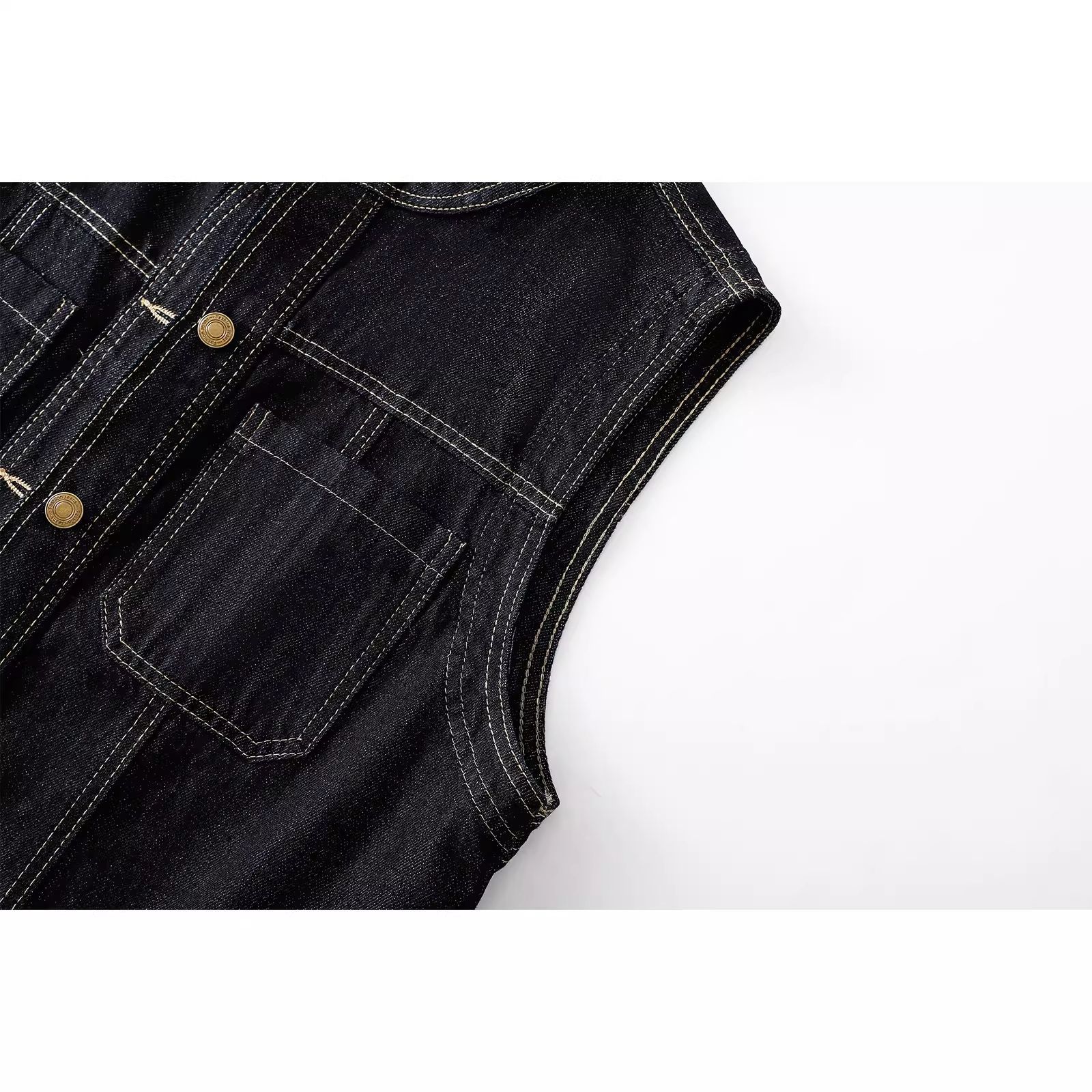 Damska jeansowa kamizelka z ok – Women Fashion Jeans Top recenzja i cena