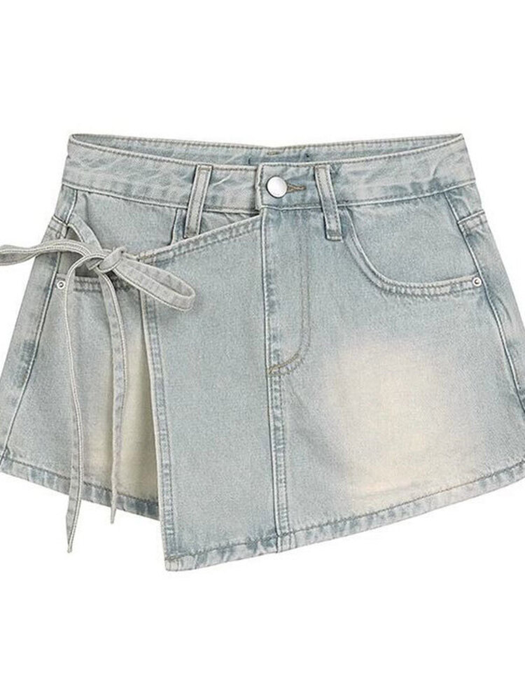 Damskie dżinsowe spódnico-spod – Denim Shorts Women recenzja i cena