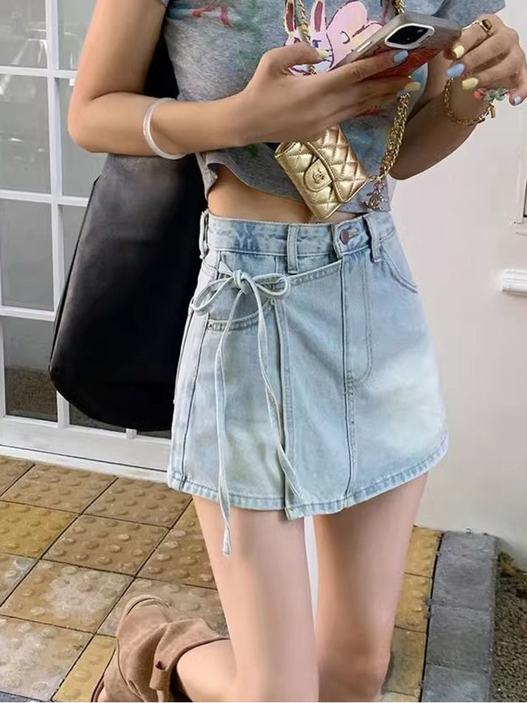 Damskie dżinsowe spódnico-spod – Denim Shorts Women recenzja i cena