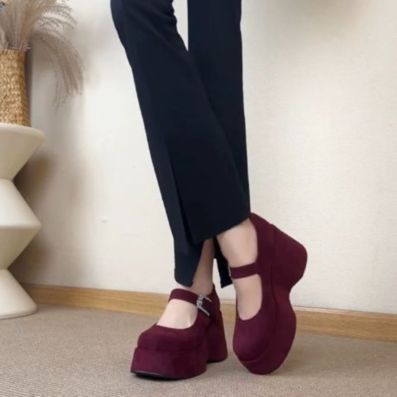 Grube Platformy Mary Jane Dams – Women'S Fashion Korea recenzja i cena