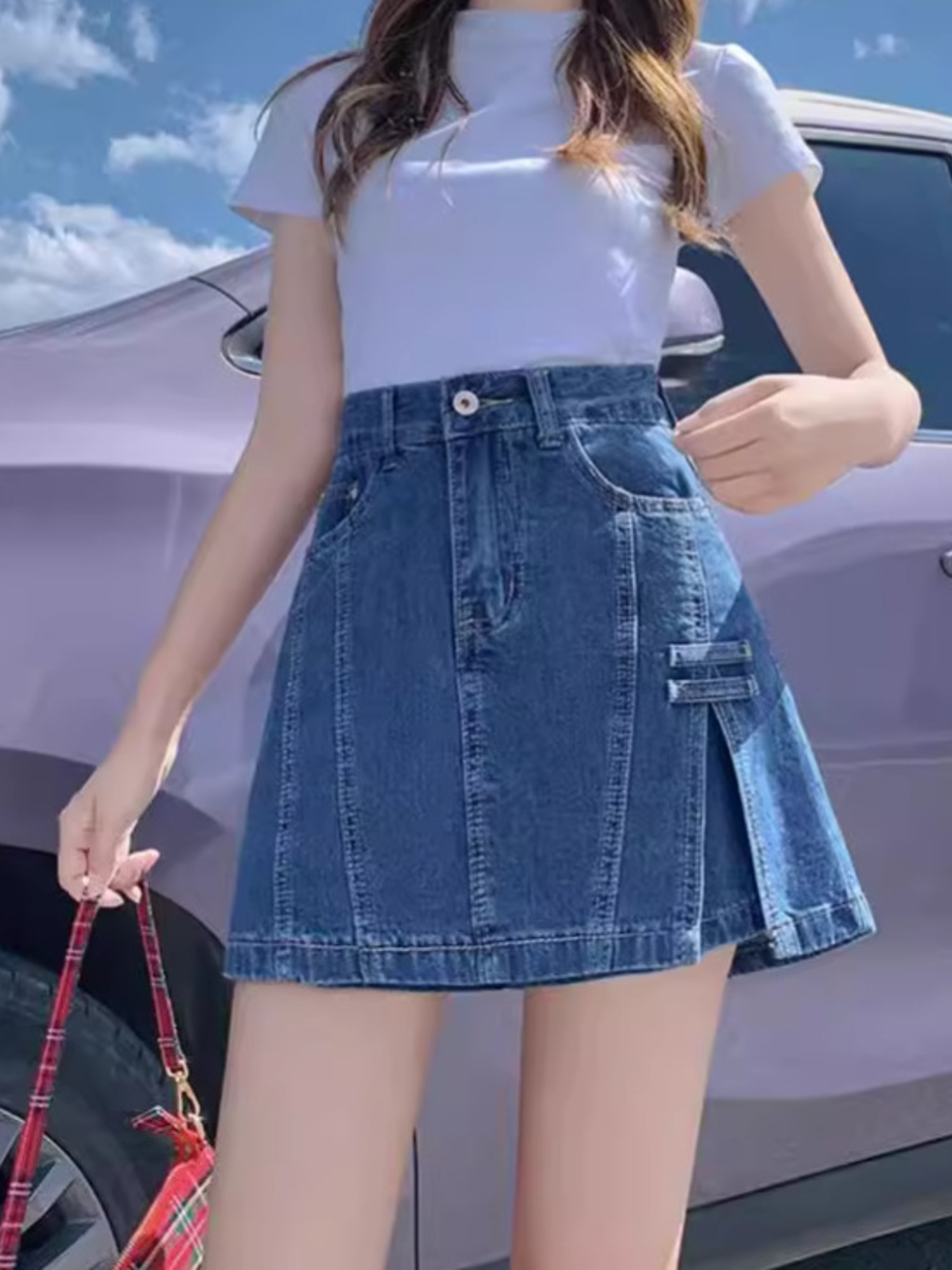 Damska spódnico-spodenki z den – Denim Shorts Women recenzja i cena