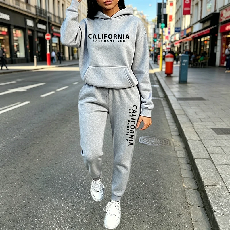 Miejski styl casual, komplet d – Women'S Fashion Hoodie recenzja i cena