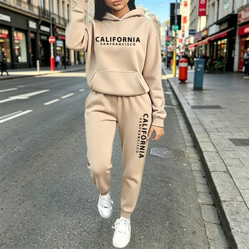 Miejski styl casual, komplet d – Women'S Fashion Hoodie recenzja i cena