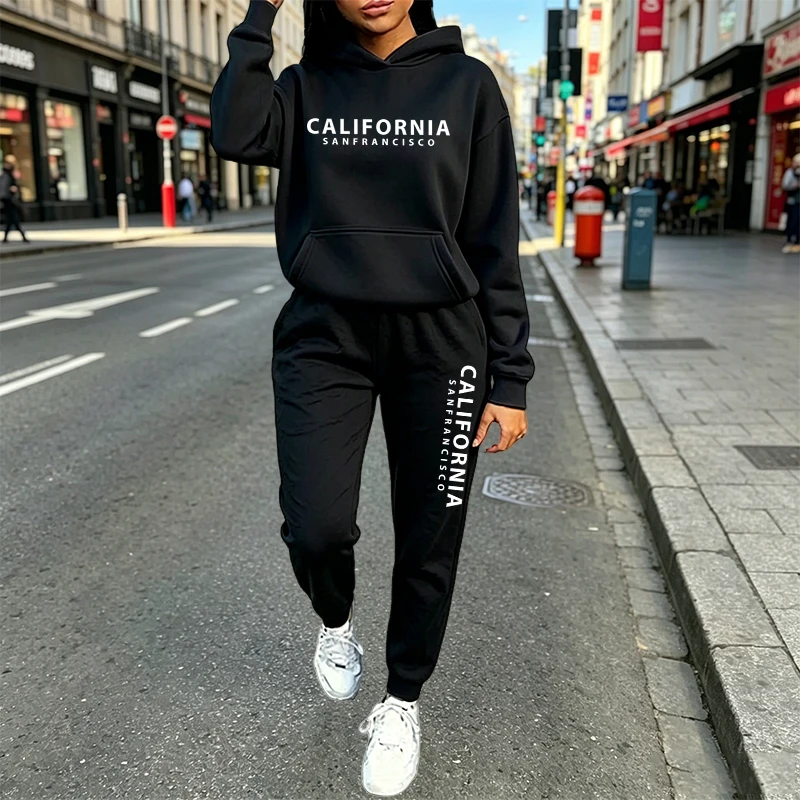 Miejski styl casual, komplet d – Women'S Fashion Hoodie recenzja i cena