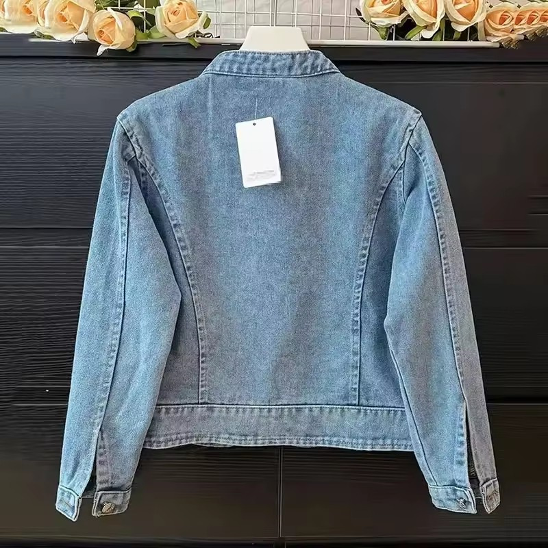 Damska kurtka jeansowa na wios – Women Fashion Jeans Top recenzja i cena