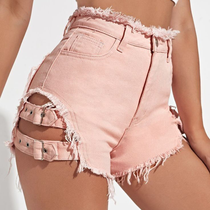 Damskie dżinsowe szorty z wyso – Denim Shorts Women recenzja i cena