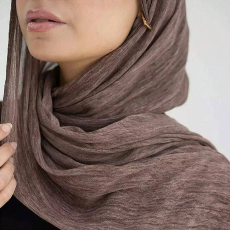 Hidżab z kreponu rayonu, szal  – Women'S Fashion Headbands recenzja i cena