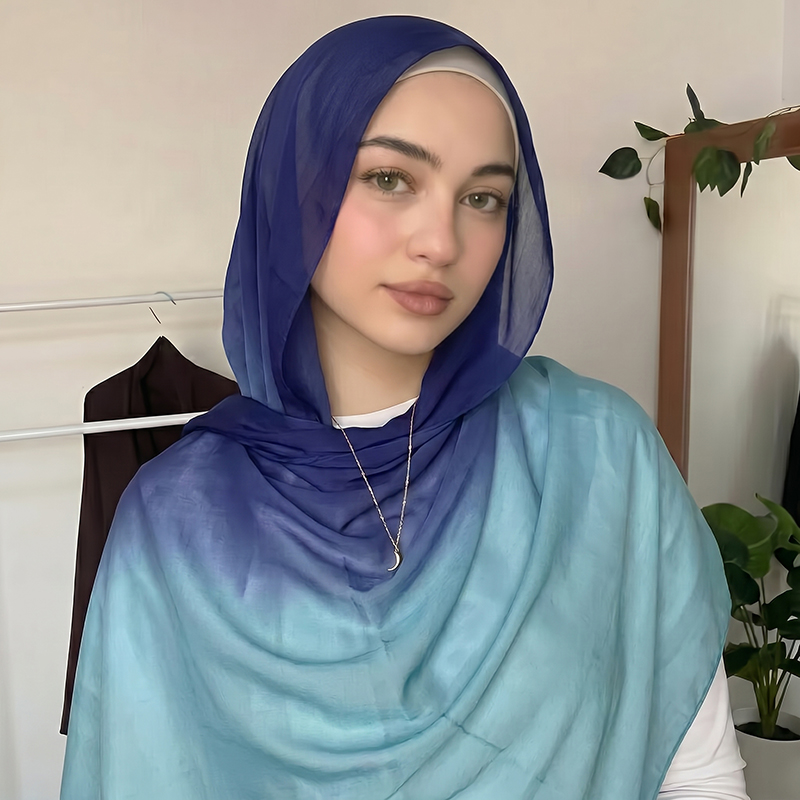 Modny muzułmański hidżab ombre – Women'S Fashion Headbands recenzja i cena