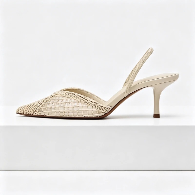 Sandały na obcasie z siateczki – Women'S Fashion Brand Shoes recenzja i cena